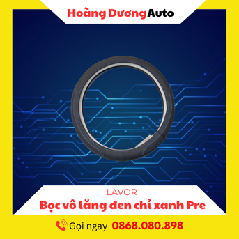 Bọc Vô Lăng PRI đen viền xanh