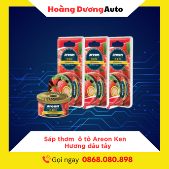 Sáp thơm ô tô Areon Ken Strawberry – Hương dâu tây